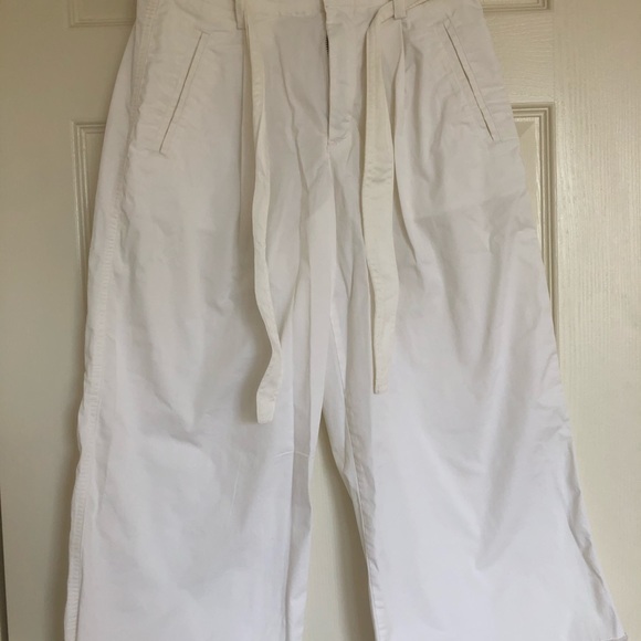 White Wide Leg Pants - Picture 2 of 3